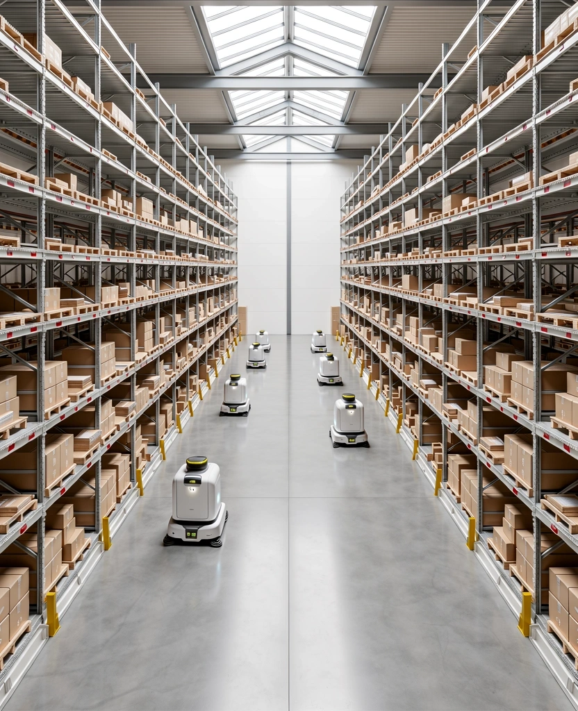 Entrepôt logistique moderne en France